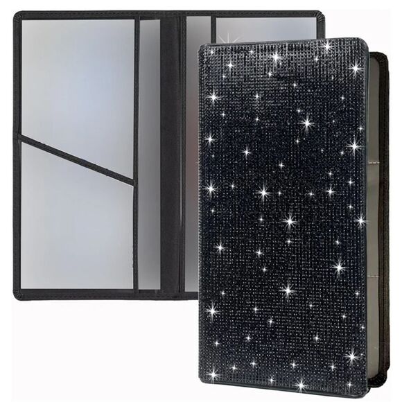 Toursuit Rhinestone Document Organizer- Black - Picture 1 of 9